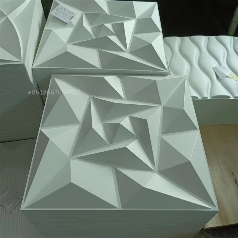 Manufacturer 3D Wall wallpaper decorative PVC 3D Wall Panels removable 3d plastic wall panel