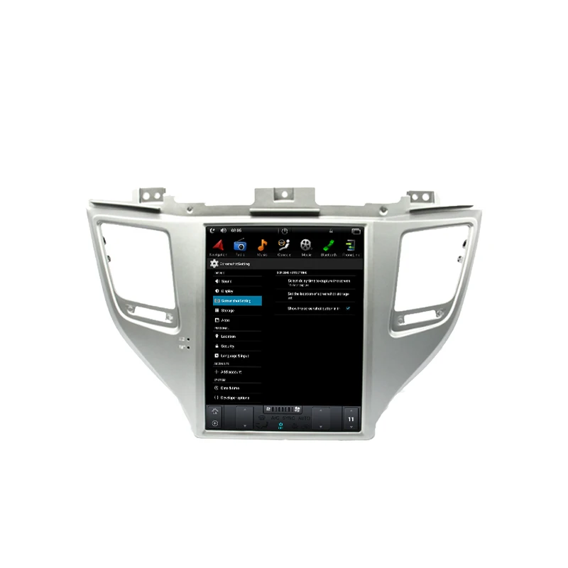 10.4 inch tesla style car audio player android car stereo for Hyundai Tucson with gps BT