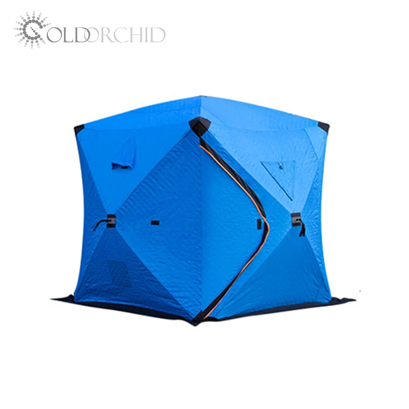 Pop up Custom Outdoor Sauna Tent Room Portable Square Hiking Insulated Camping Ice Cube Winter Fishing Tent Winter Hot Tent