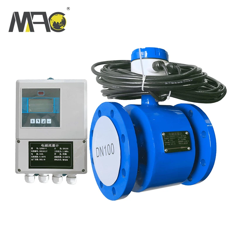 0.5~10 m/s smart electromagnetic flow meter magnetic water flow sensor