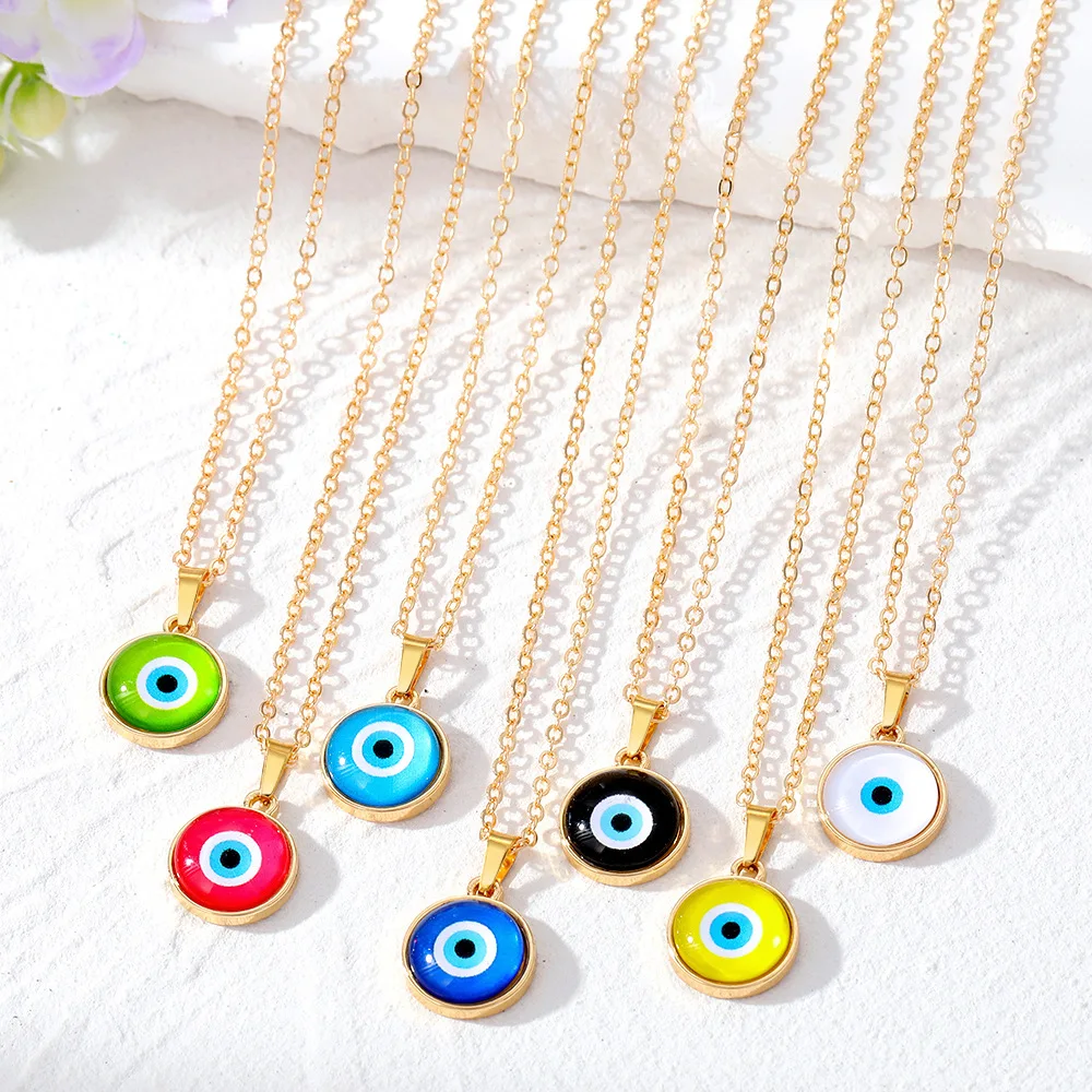 KDC2095 Wholesale latest custom handmade turkish evil eye necklace charms