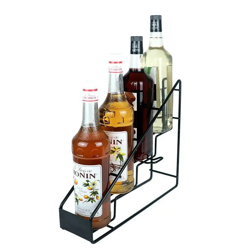 Smoothies syrup display storage rack syrup organizer holder stand shelf for juice sauce coffee shop jelly wine oil juice
