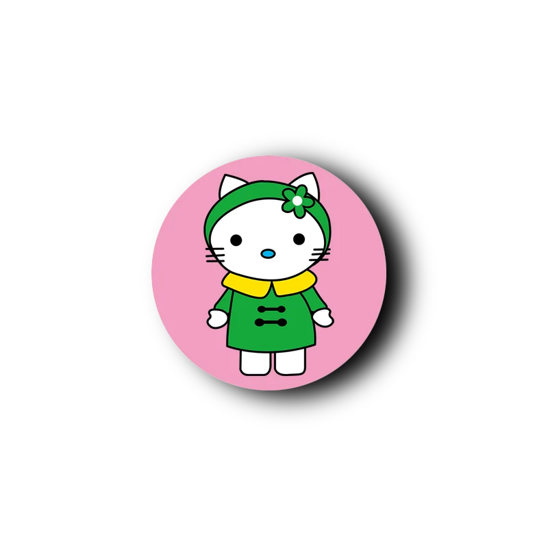 Customize Logo UV Printing Blank Grip Holder Poppings Socket Lovely Cartoon Kitty Cell Phone Sockets Promotional Gifts Wholesale