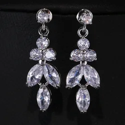 SLBRIDAL Design Rhinestones Crystals Butterfly Cubic Zircon Wedding Jewelry Set Bridal CZ Necklace Earring Set Women Jewelry Set