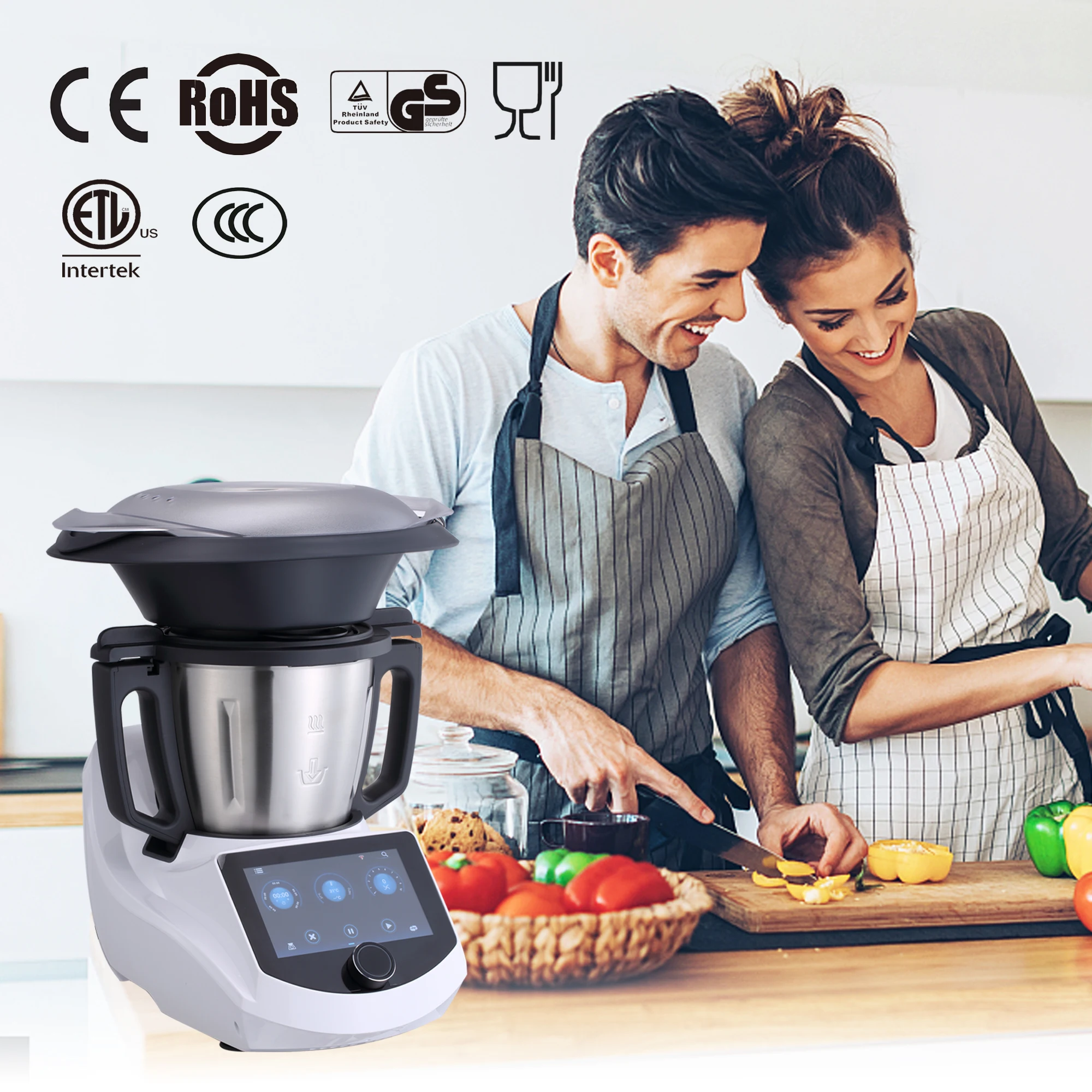 Factory Wholesale OEM Bimby Multifunction Food Processor Blender Cooking Robot Electric Food chopper