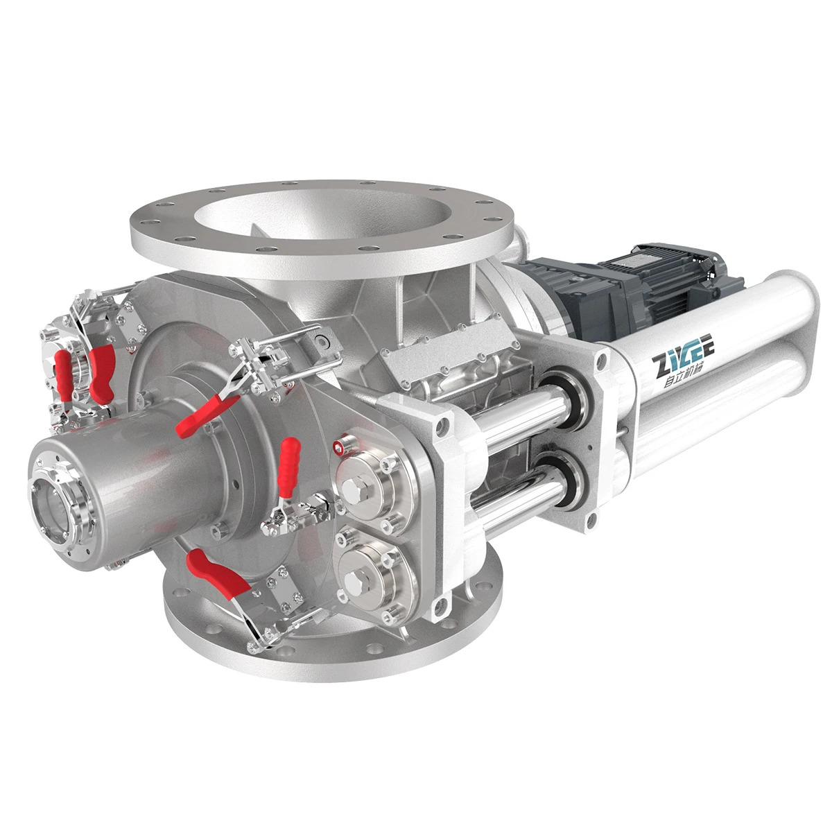 food grade round inlet and outlet quick clean rotary airlock feeder valve