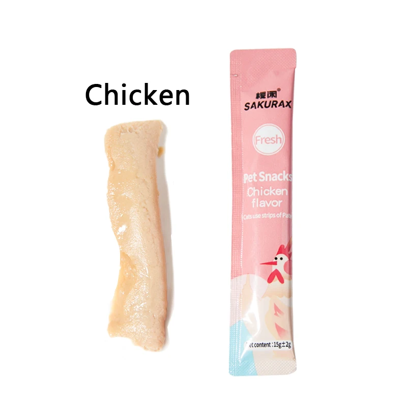 Wet Cat Treats Various Flavor Ready To Ship Wholesale Creamy Treats Cat Strips