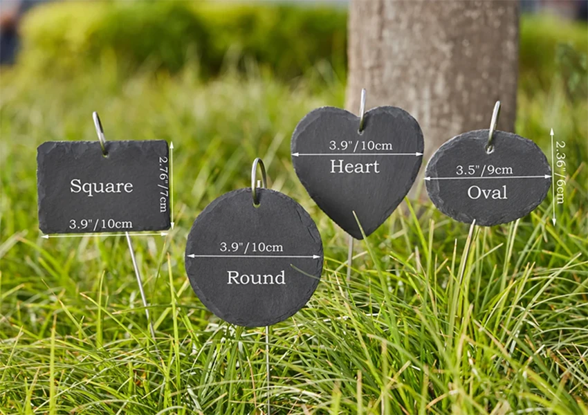 Personalized Pet Memorial Garden Slate and Hook, Dog Memorial Gifts Garden ,Slate Plant Sign