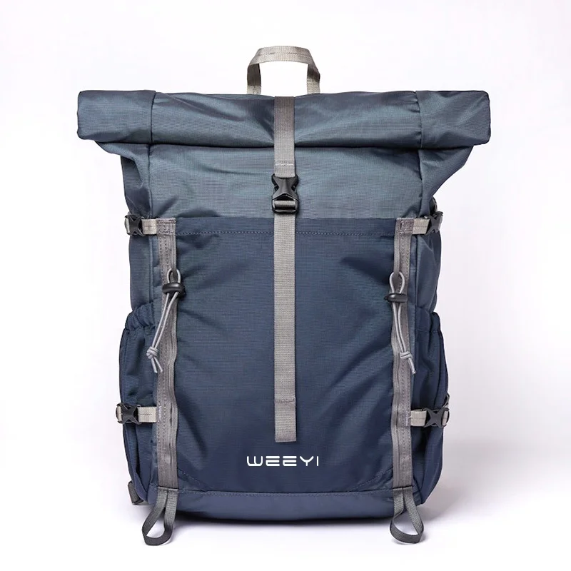 CHANGRONG Custom Casual recycled nylon roll top backpack travel Bag