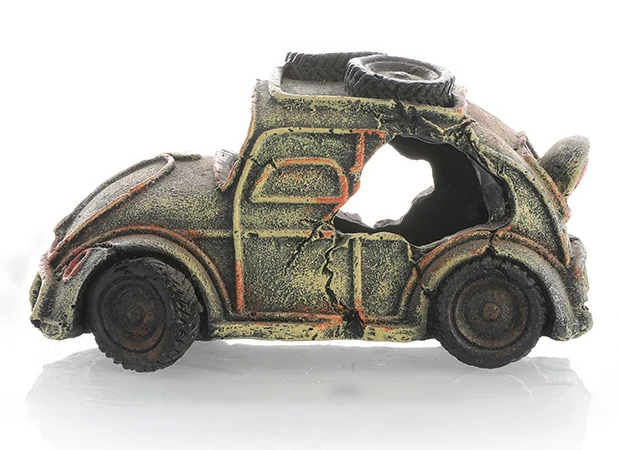 Aquarium Decoration Resin Ornaments Car Wreck Ornament Resin Decoration
