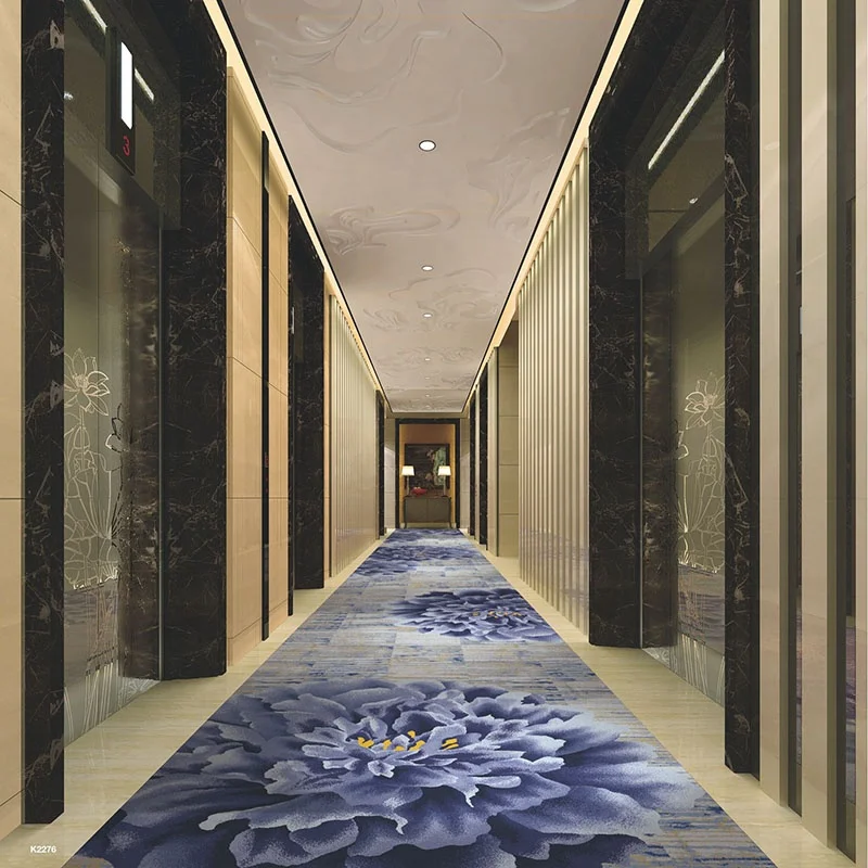 Haima Carpet Banquet Hall Decorations Loop printed Carpet Hotel Hallway Carpet