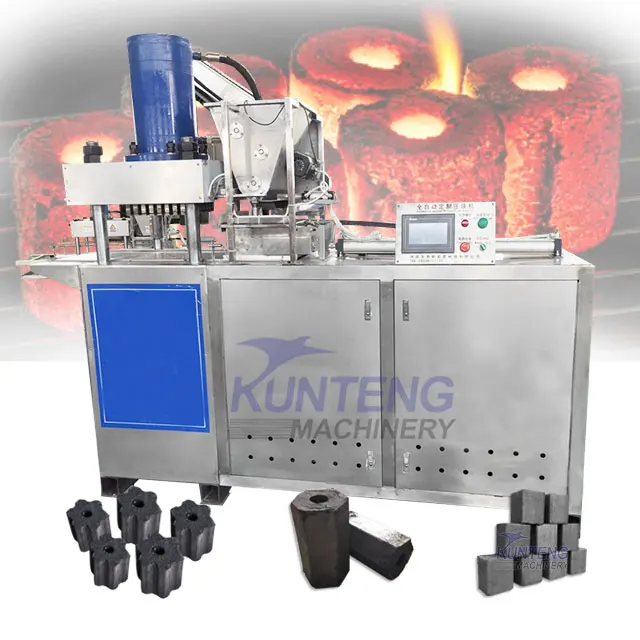 Hydraulic Pressure Compressed Charcoal Briquette Machine Hookah Charcoal Making Machine Charcoal Briquette Production Line