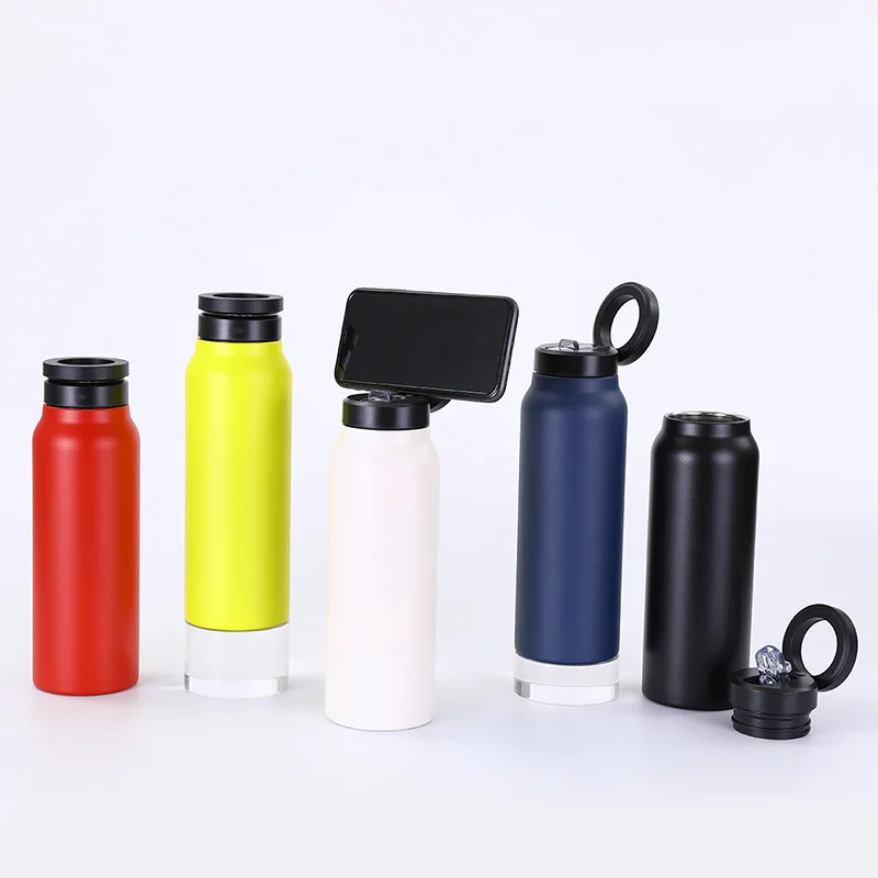 New 304 Stainless Steel Insulation Cup Magnetic Stent Large-capacity Water Cup Portable Sports Keep Cold Water Bottle