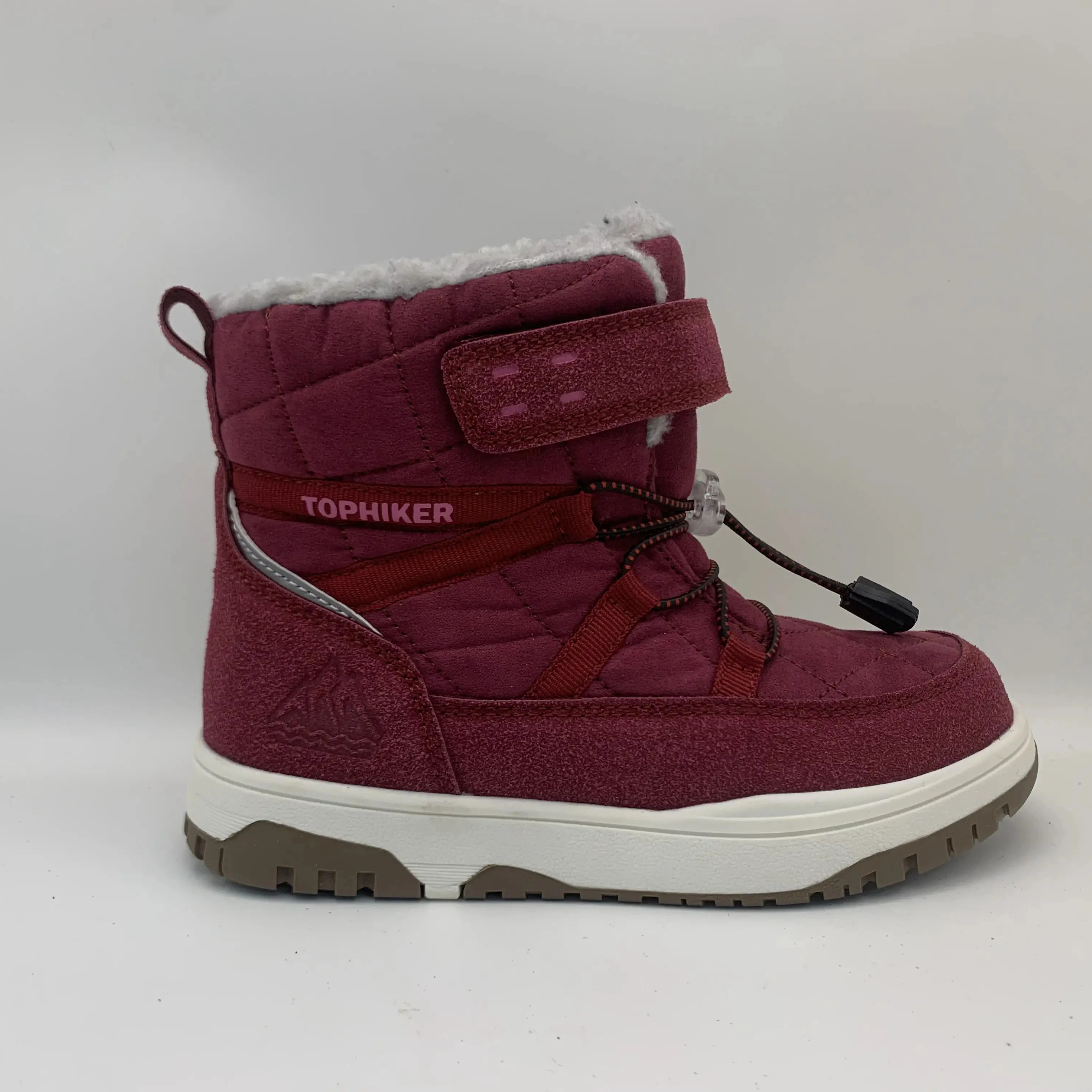 TOPHIKER wholesale kids Winter Boots  Toddler Mid Calf Non-Slip  Boot for children Girls Outdoor Ankle Waterproof Trekking Shoes