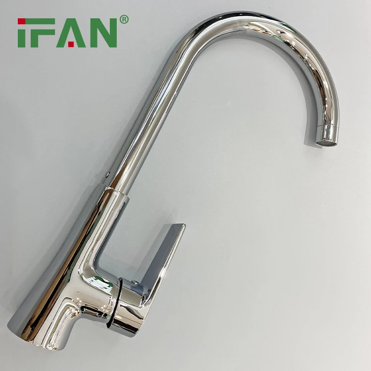 IFAN Ceramic Valve Core Brass Kitchen Faucet Kitchen Sink Tap With Supply Water