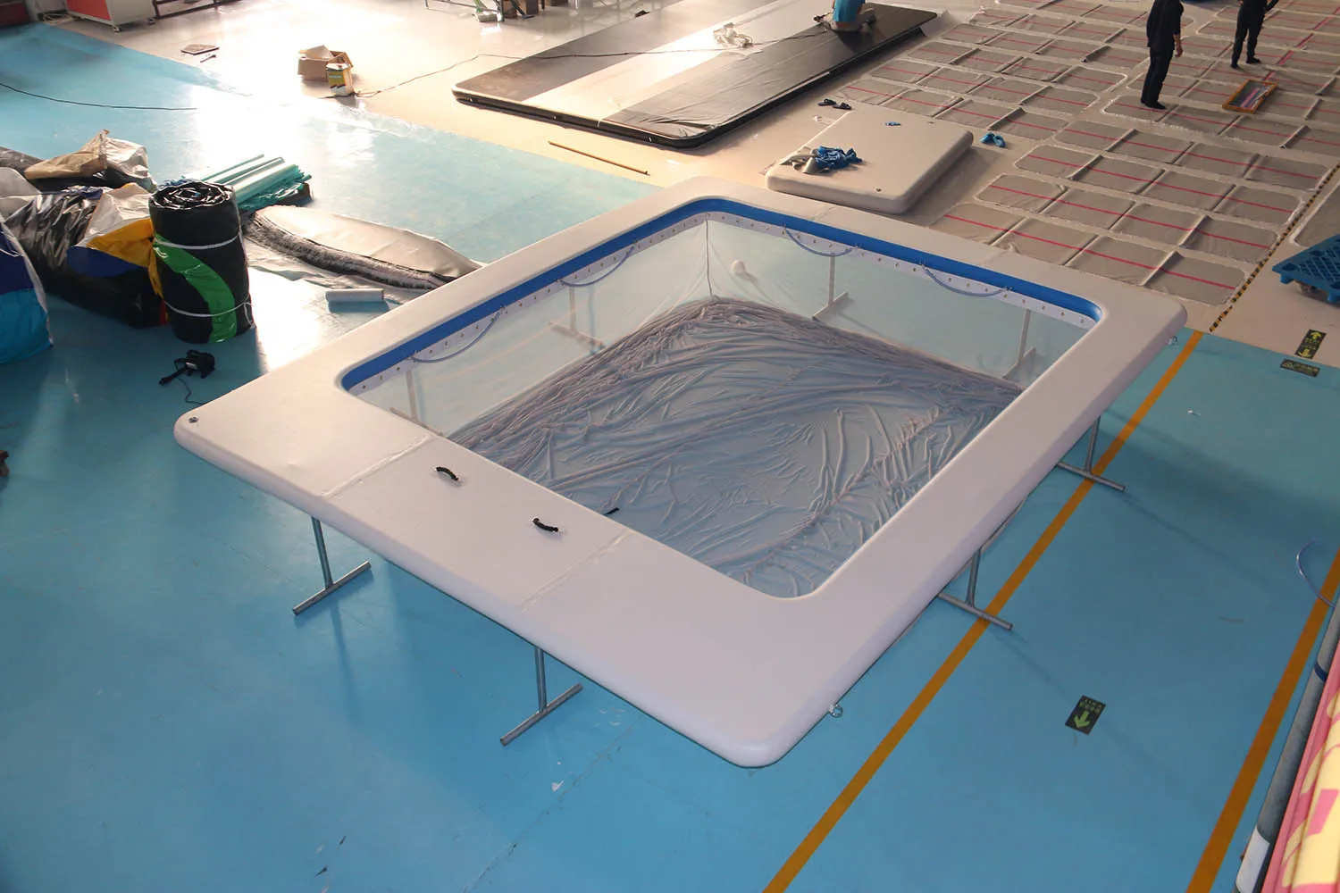 OEM&ODM factory price DWF inflatable swimming sea yacht pool floating platform