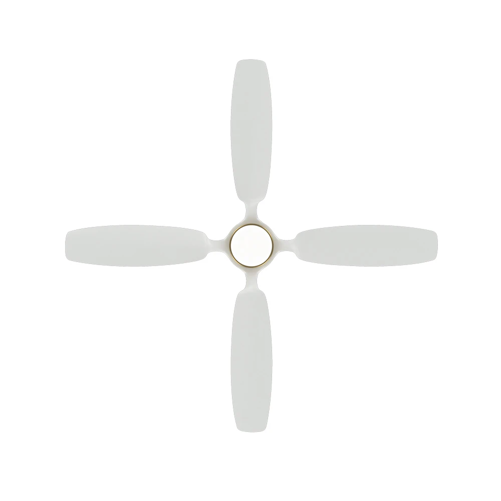 Low Noise Modern Decorative Energy Saving DC Motor 5 Solid Wood Blade Ceiling Fan With Light