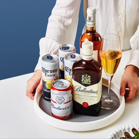 hot sell 360 Degrees Rotatable Racks Spice Tray Multi-function Rotating Storage for Cabinet