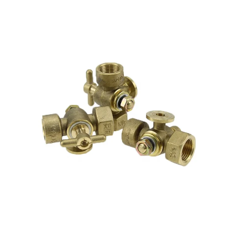 Латунный трехходовой клапан манометра для парового котла