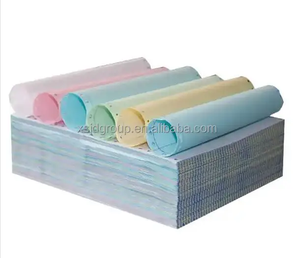 Manufacturer 3 plys 4ply continuous copy computer forms carbonless paper