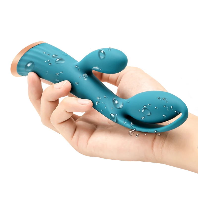 
Wholesale Silicone Sex Toy Heating Massager Women Vagina G Spot Clitoral Rabbit Vibrator 