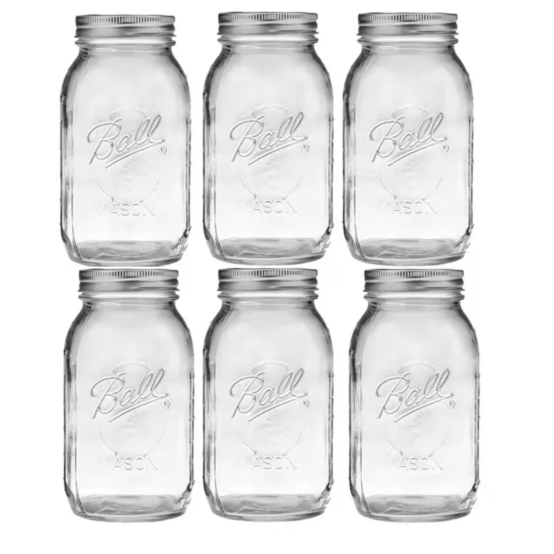 16oz glass sealed mason jar household honey glass jar seasonal vegetable fruit salad jar