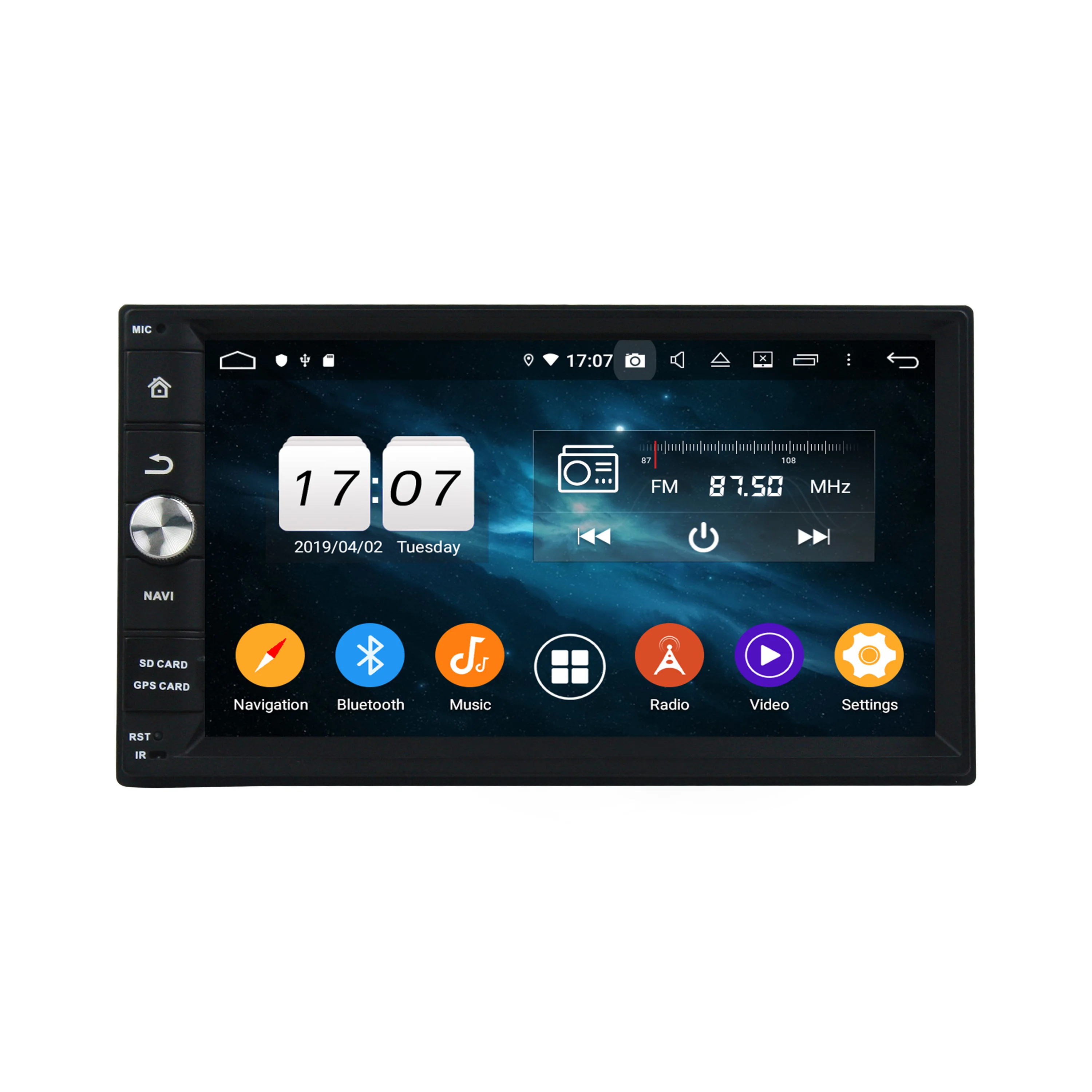 Android 10 0 системы dsp carplay 7 дюймов сенсорный экран gps навигации bt 5 Wi-Fi 4 Гб Ram 64 ГБ Rom 2 din универсальный автомобиль