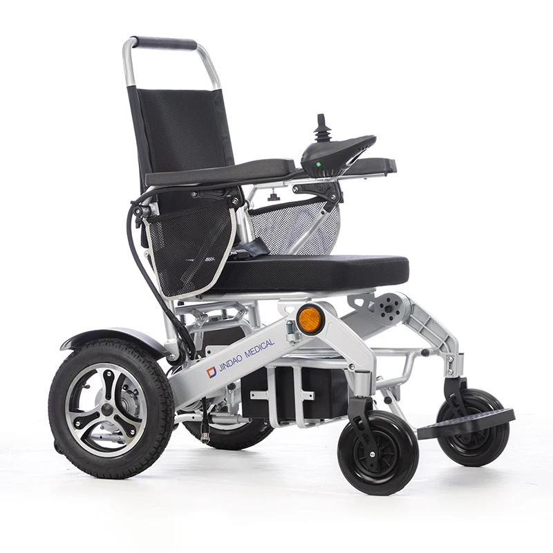Factory Direct Selling Mobile Scooter Folding Electric Wheelchair Aluminum Alloy Four Wheel Portable Electric Wheelchair