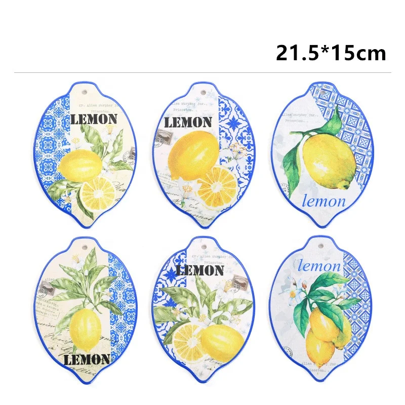 Creative new lemon shaped decorative table mat placemat table pad ceramic fish shaped placemats