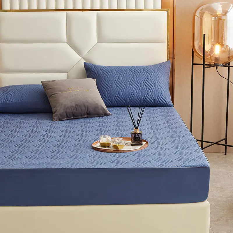 Лидер продаж хлопковый полноразмерный защитный чехол для матраса Белый матрас розовый стеганых матрасов из 3