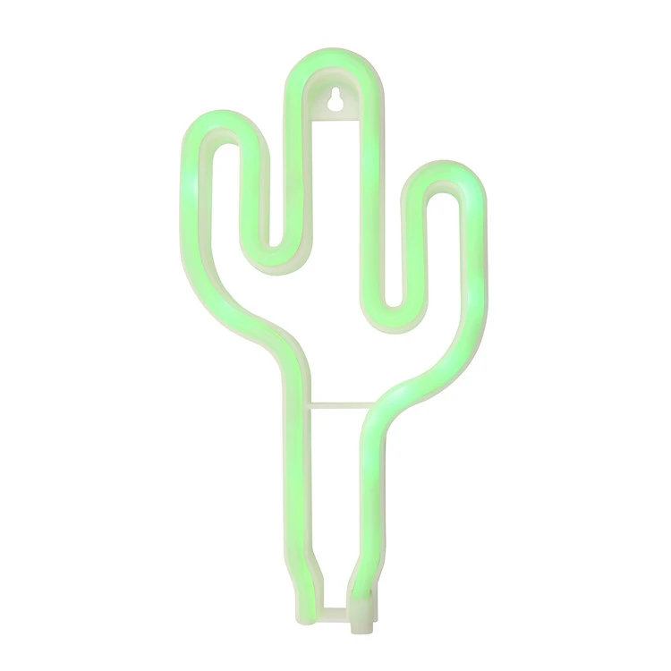 Cactus Shape Led Neon Light Christmas Holiday Decoration Lighting Cute Shape Led Cactus For Indoor