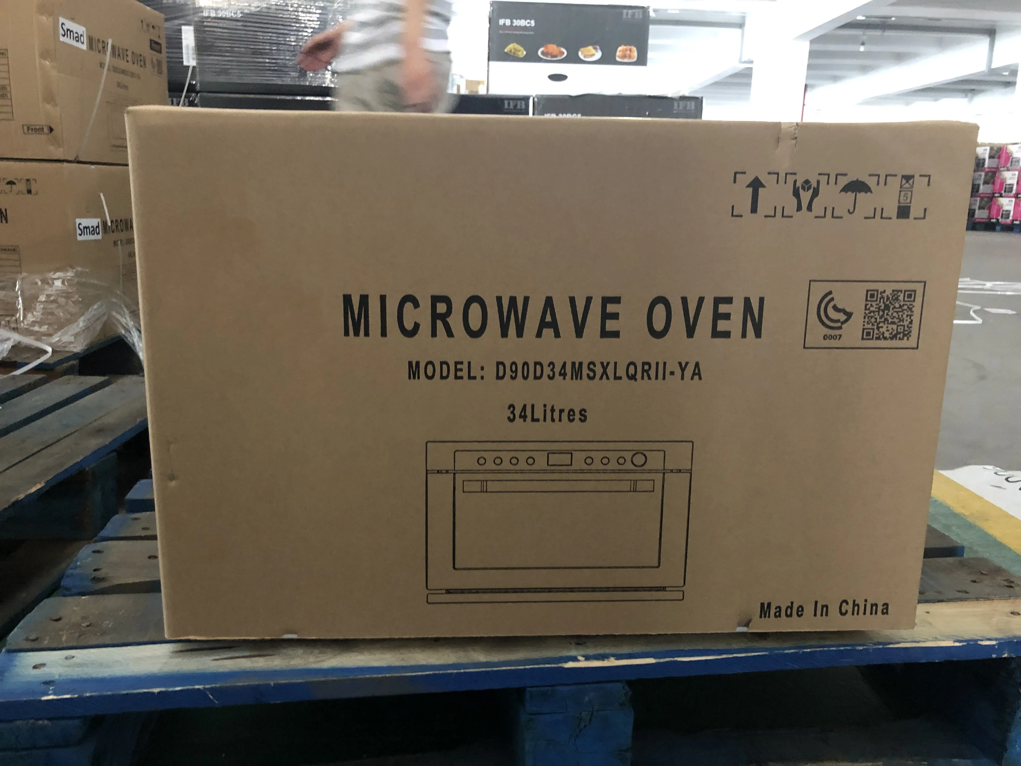 220V 34L Built- In Microwave Oven With Grill And Convection For TMB90-34LTMG(YA)