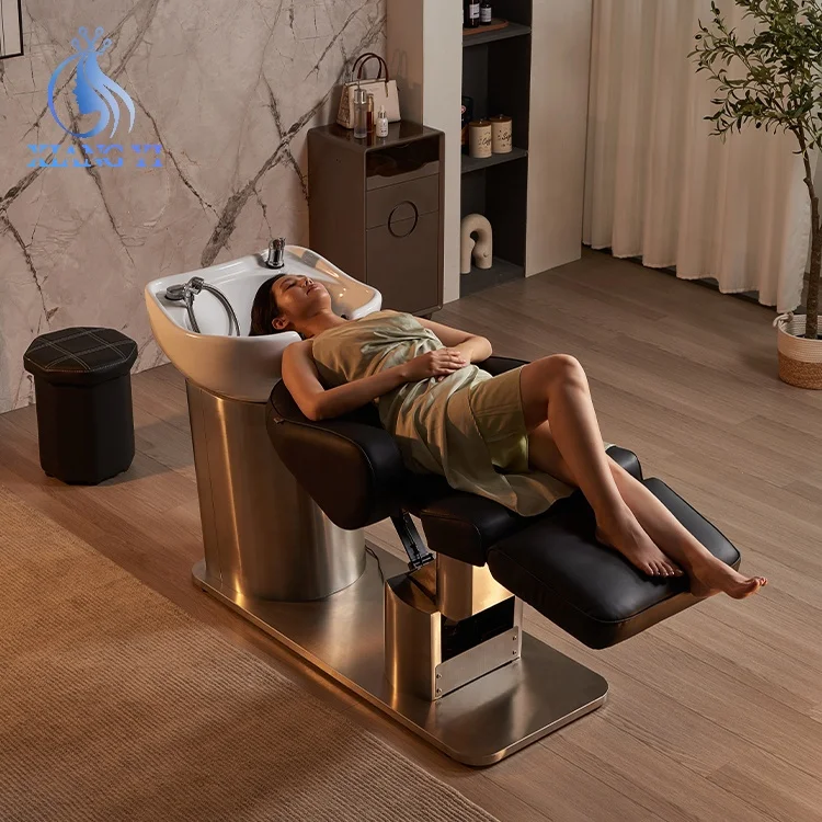 Custom Salon Modern Hair Washing Thai Massage Chair Head Spa Shampoo Bed