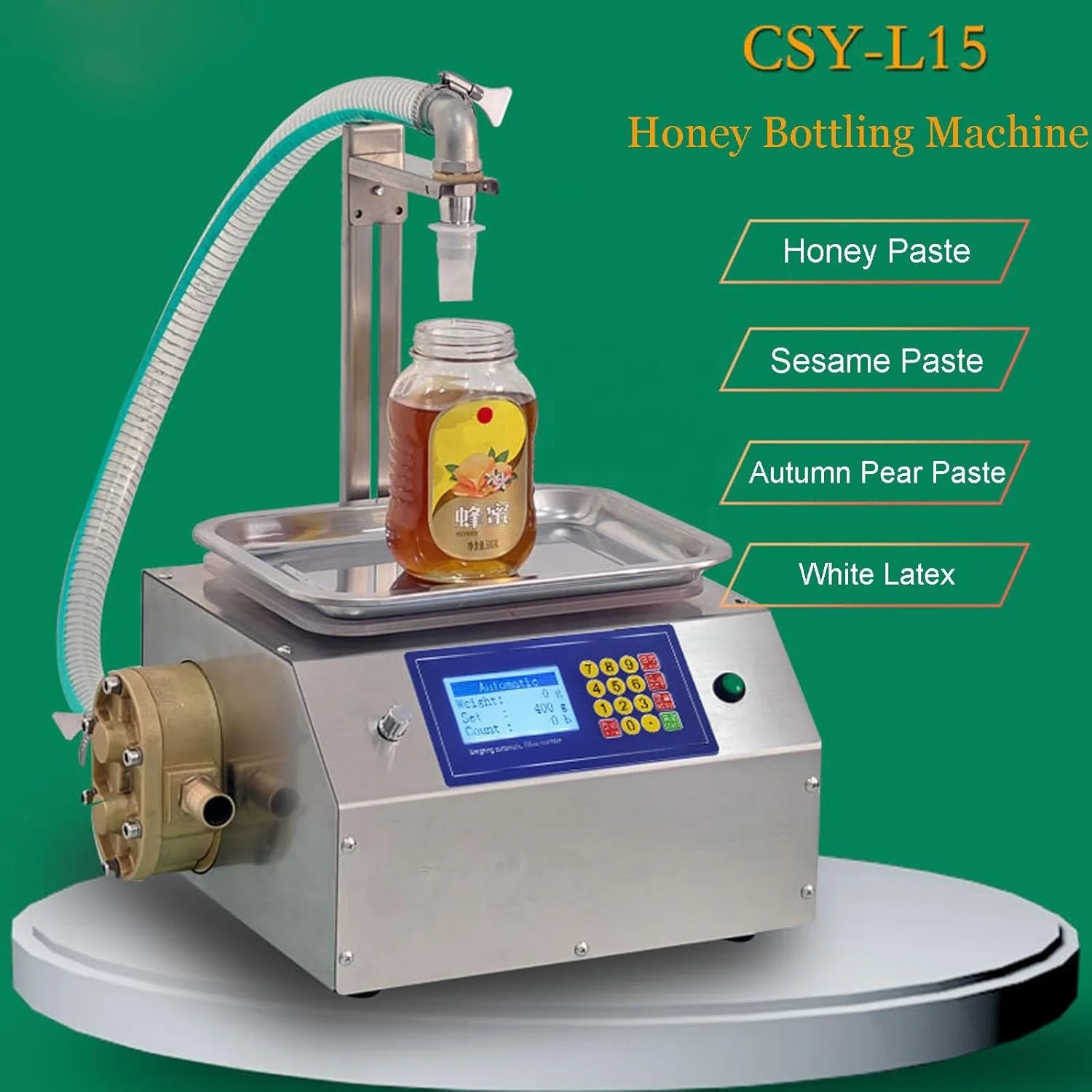 Quantitative Liquid Filling Machine Beer Beverage Oil Bottle Filler with Digital Control Panel Single Head