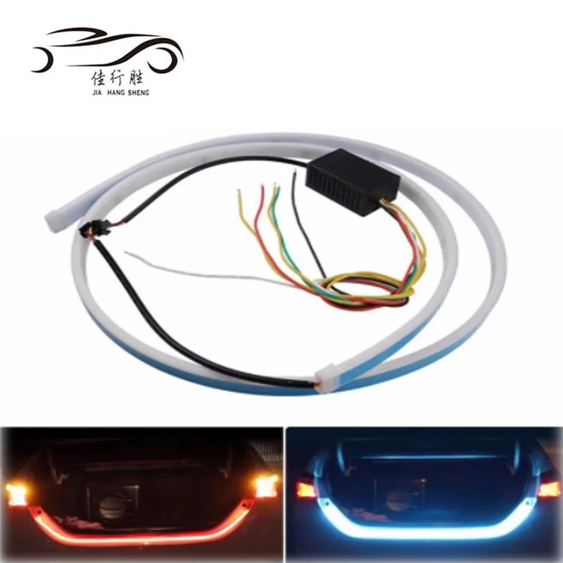 Интерьер наружные лампы Led Фонарь двойной цвет дневные ходовые огни 12V Белый Красный вождения Сигналы поворота Стоп-сигнал предупреждения ленты задний