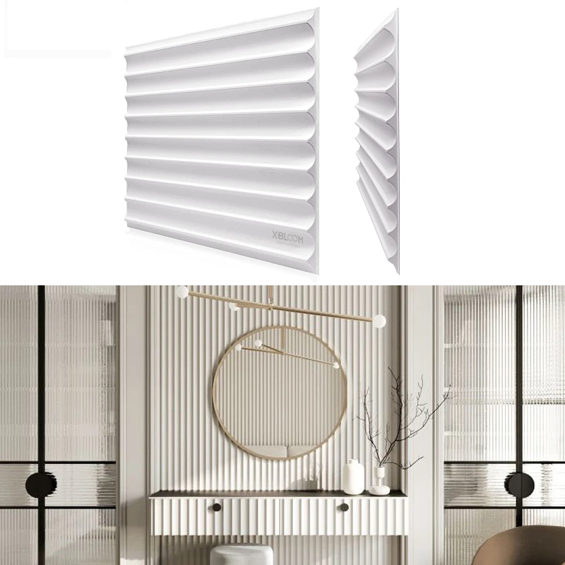 30x30cm Decorative 3D Wall Panels in Diamond Design Matt White Wallpaper Mural Tile-Panel-Mold 90s aesthetic room deco