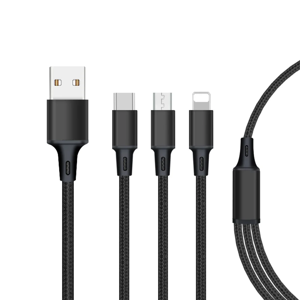 Durable 3in1 usb 3.1 type-c usb-c to female hub 4k  hd hdmi data charging cable adapter key chain data cable charging  usb cable