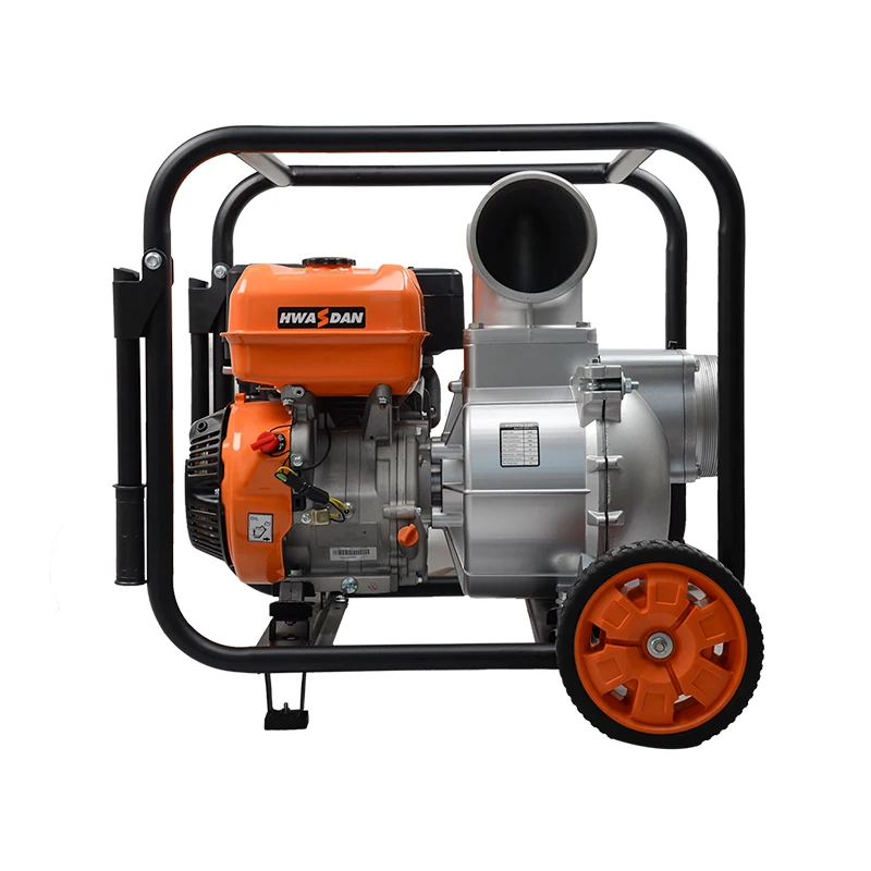 Hwasdan Good quality 4 stroke gasoline engine 4 inch 9hp clean water pump for Agricultural Irrigation