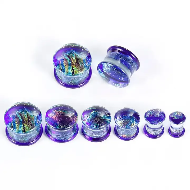 Ear Expander Gauges Piercing Kit Stretcher Flesh Tunnel 6-16mm Dazzle Color Mirror Polish Screw Ear Tunnels And Plugs