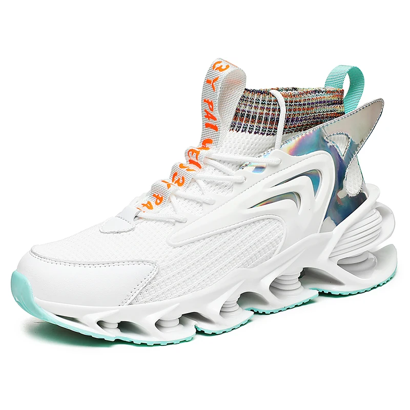 
2021 hot factory Wholesale knitting upper men fashion sneakers tennis shoes 