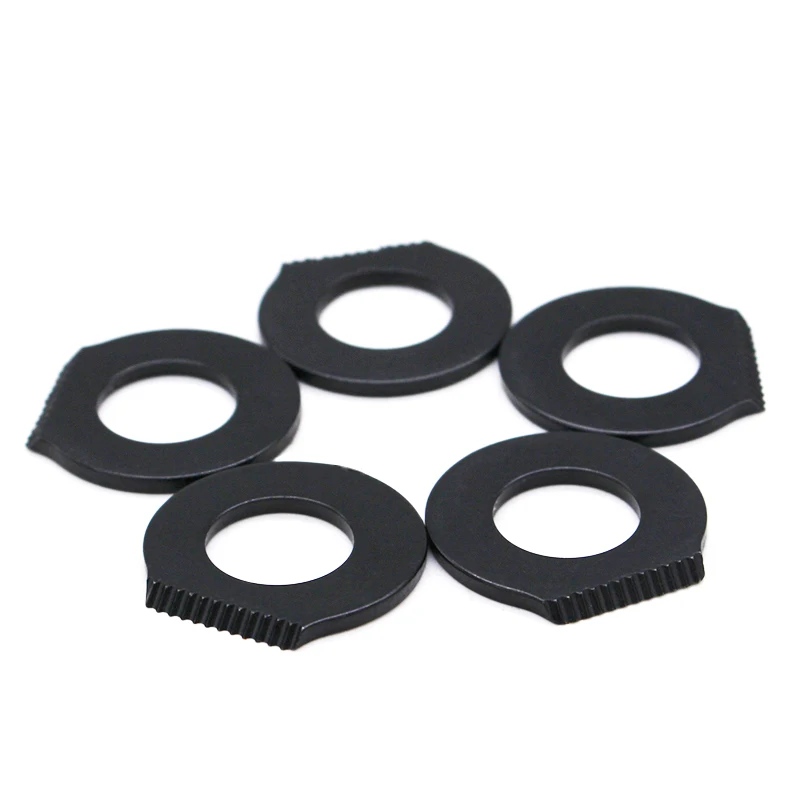 Black Painted Eye Serrated Scraper Flint Steel Fire Starter Striker for Bracelet Keychain