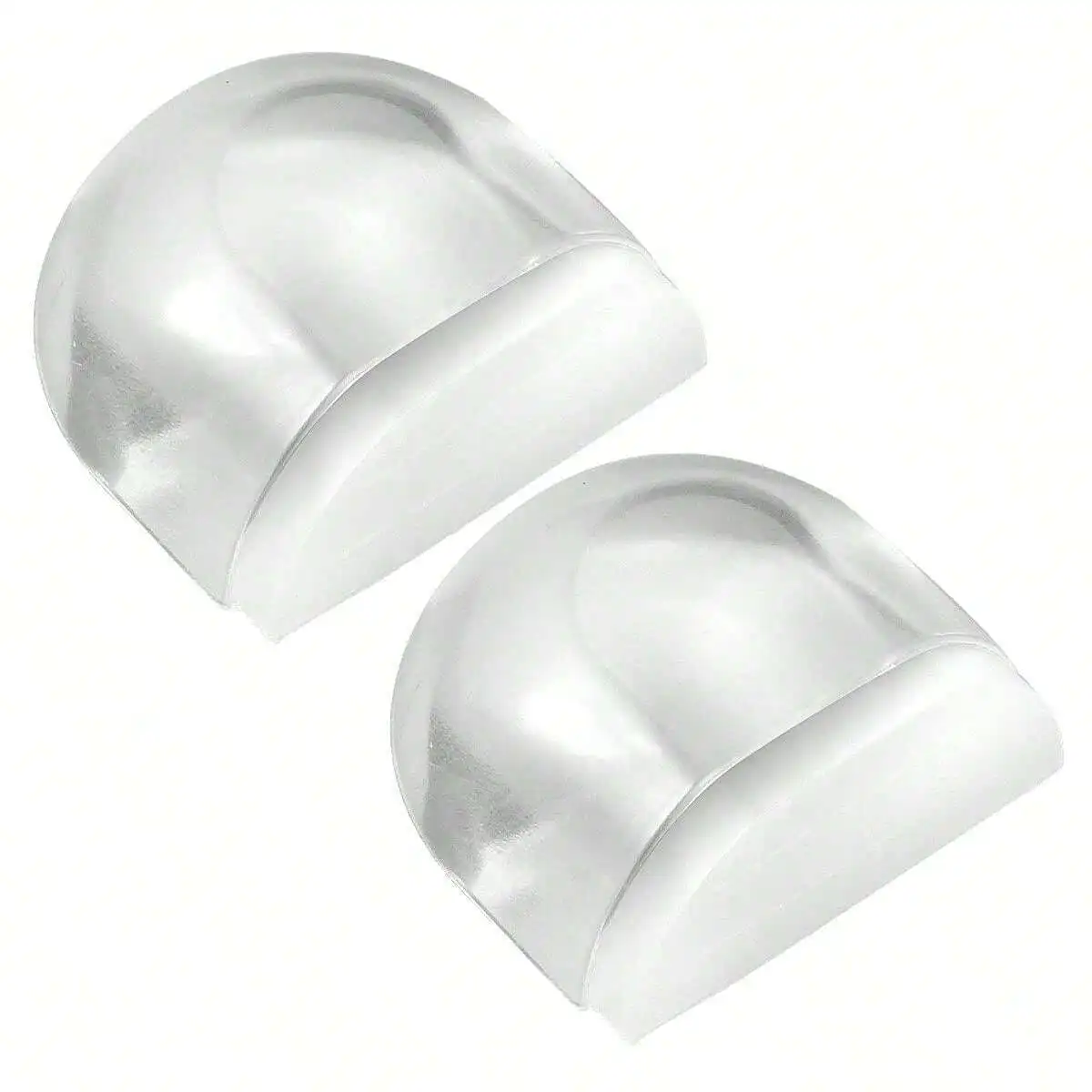 Acrylic Clear Rubber Side Oval  Door Stopper Muffler Transparent Wall Protector Foor Door Stop Floor Shower Door Buffer Pads