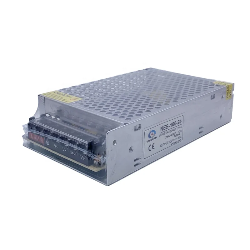 Switching Power Supply NES-100W 24V4.5A LED Wall Lamp 220V Change 12V8.5A For Led Strip Lights Source Transformer AC DC