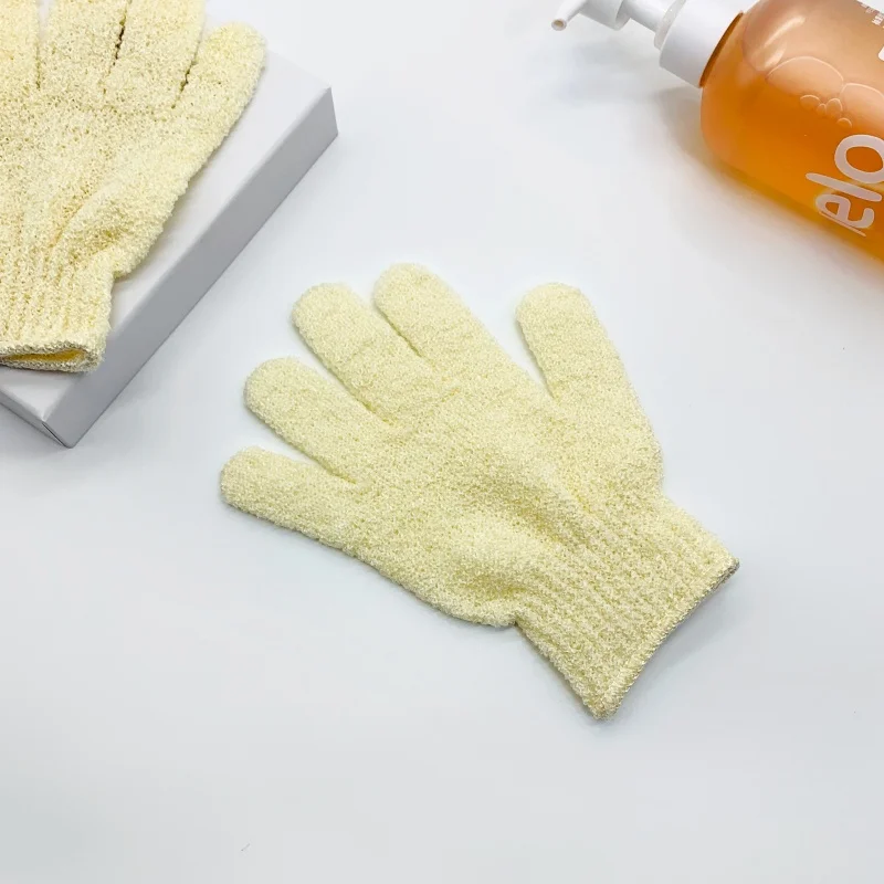 UUYP New Design High Quality Nature Rubbing Ash Spa Massage Shower Bathhouse Mud Towel Removes Dead Dry Skin Fiber Bath Gloves