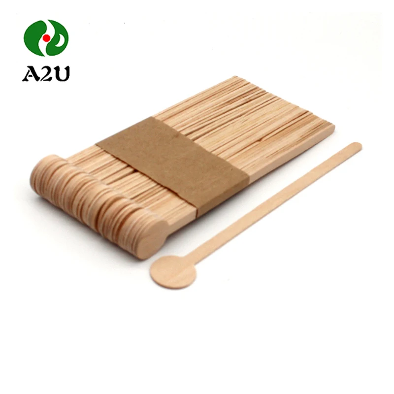 Factory Eco-friendly round head Wooden coffee Stirrers Stick