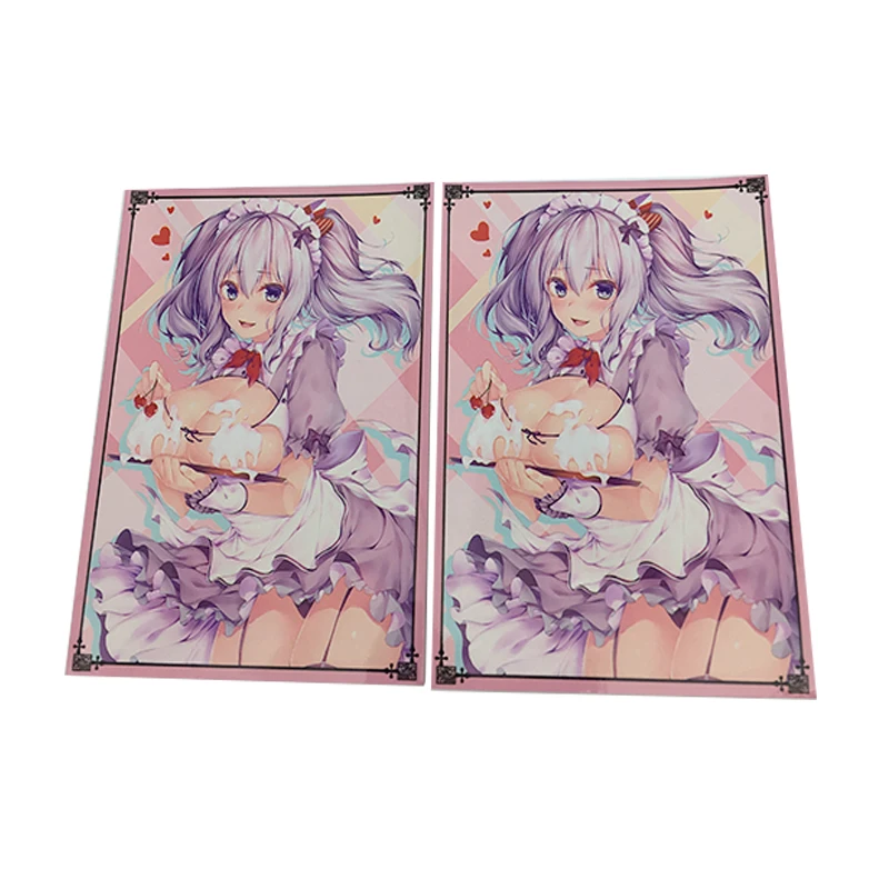 Custom japanese sexy girl board games card sleeves playing Card protector for board game