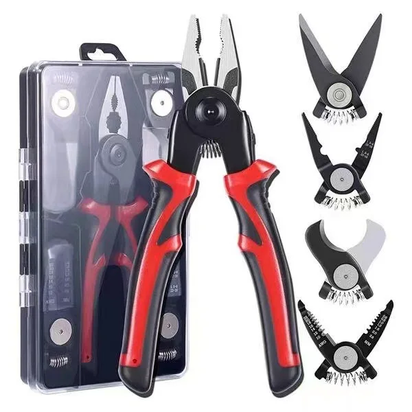 Multi purpose tool , 5 In 1 Pliers Toolkit Wire Stripper Plier And Round Nose Pliers Portable Hand Stripping Tools