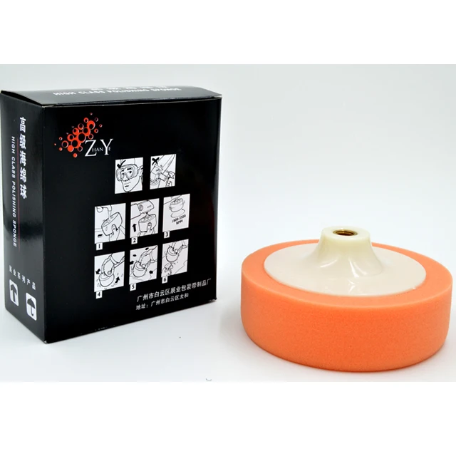 Factory custom 6 inch car polishing pad sponge cleaner, detailing pads car polishing