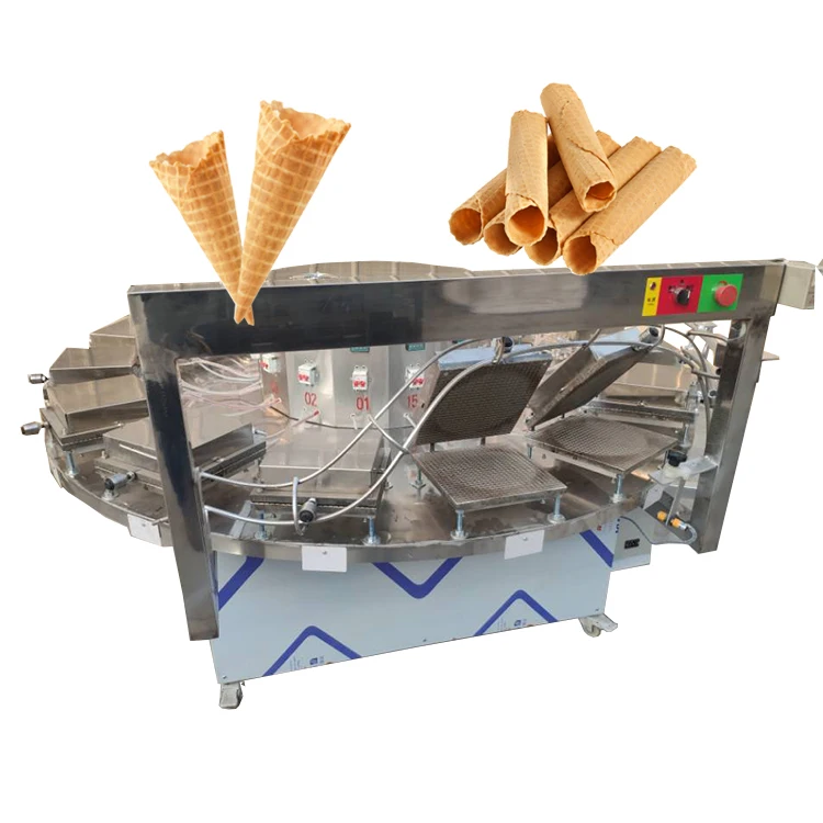 Commercial Small Stroopwafel Production Line Crispy Phoenix Egg Roll Ice cream Cone Maker Waffle Cone Making Crepe Machine Price