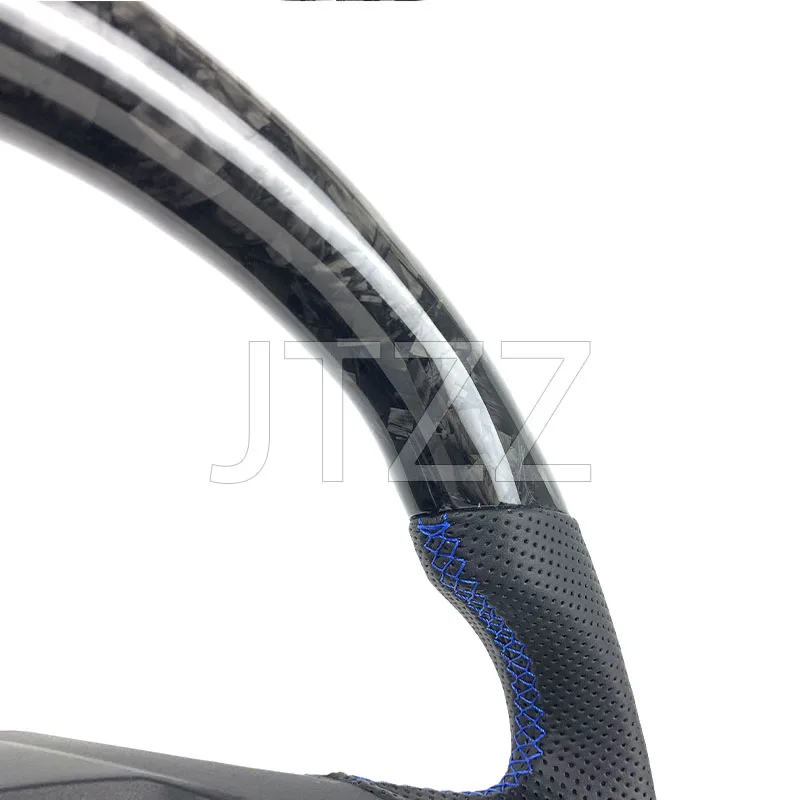 2015 2016 2017 2018 2019 FOR Ford Focus MK3 ST RS Forged Carbon Fiber Steering Wheel Suede Style Car Steering Wheel